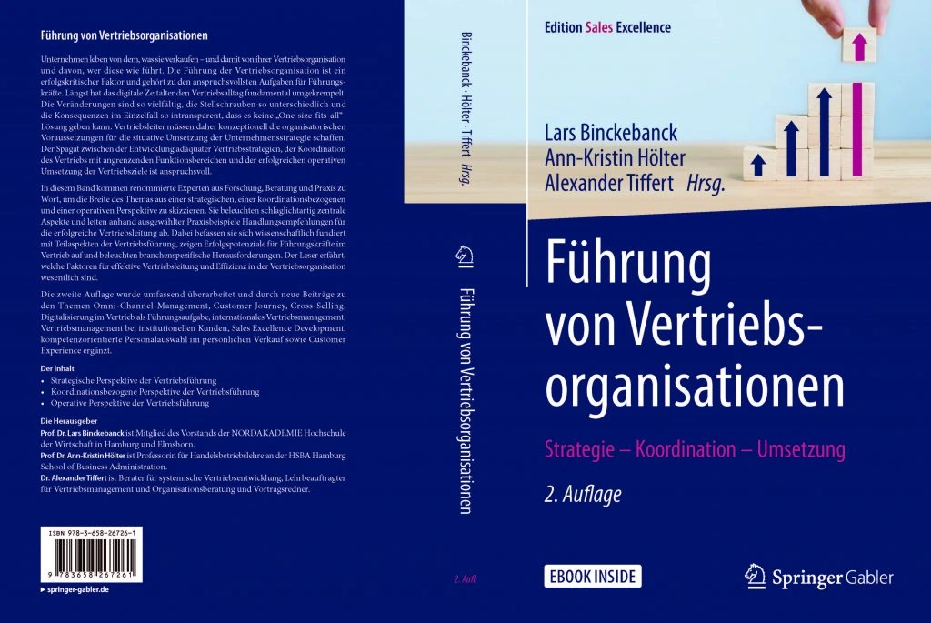 Buchcover: Führung von Vertriebsorganisationen, zweite Auflage